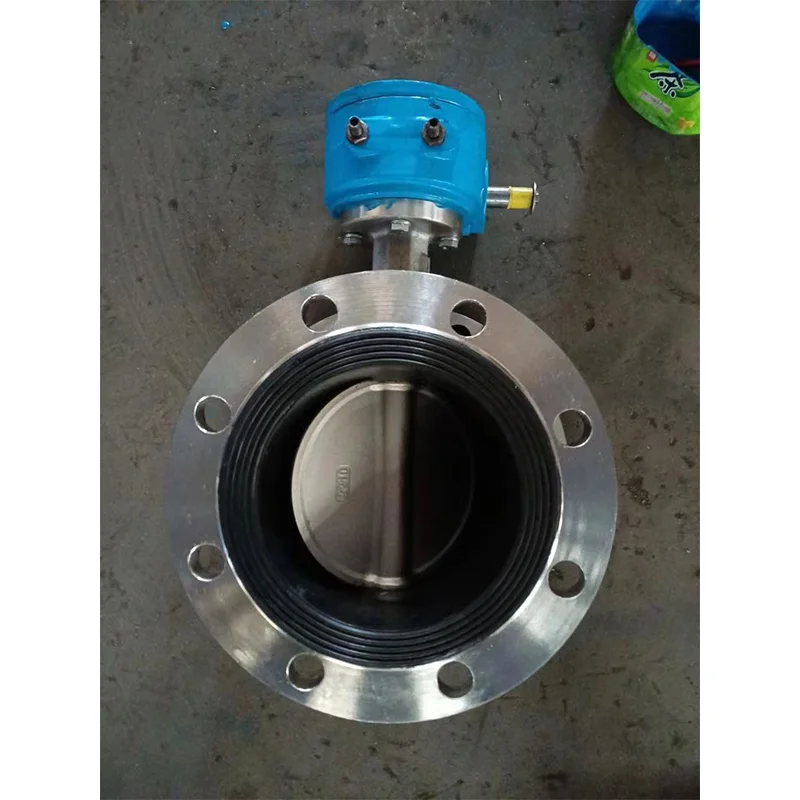 Acid alkali special stainless flange butterfly valve